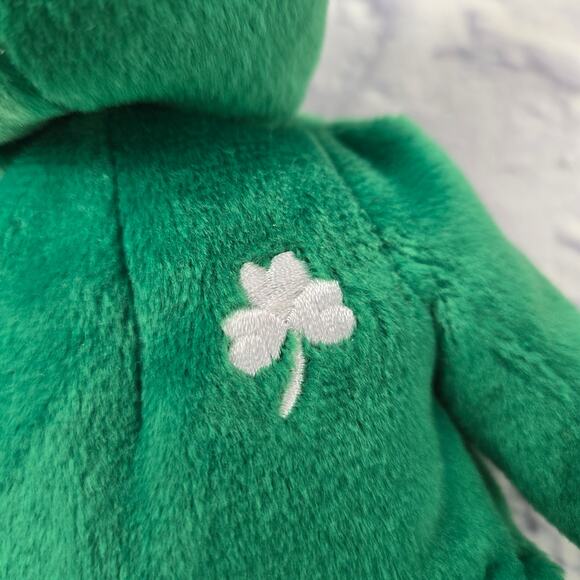 1997 Erin Beanie Baby NO PAPER TAG St Patrick's Day Lucky Irish Shamrock - Picture 3 of 9